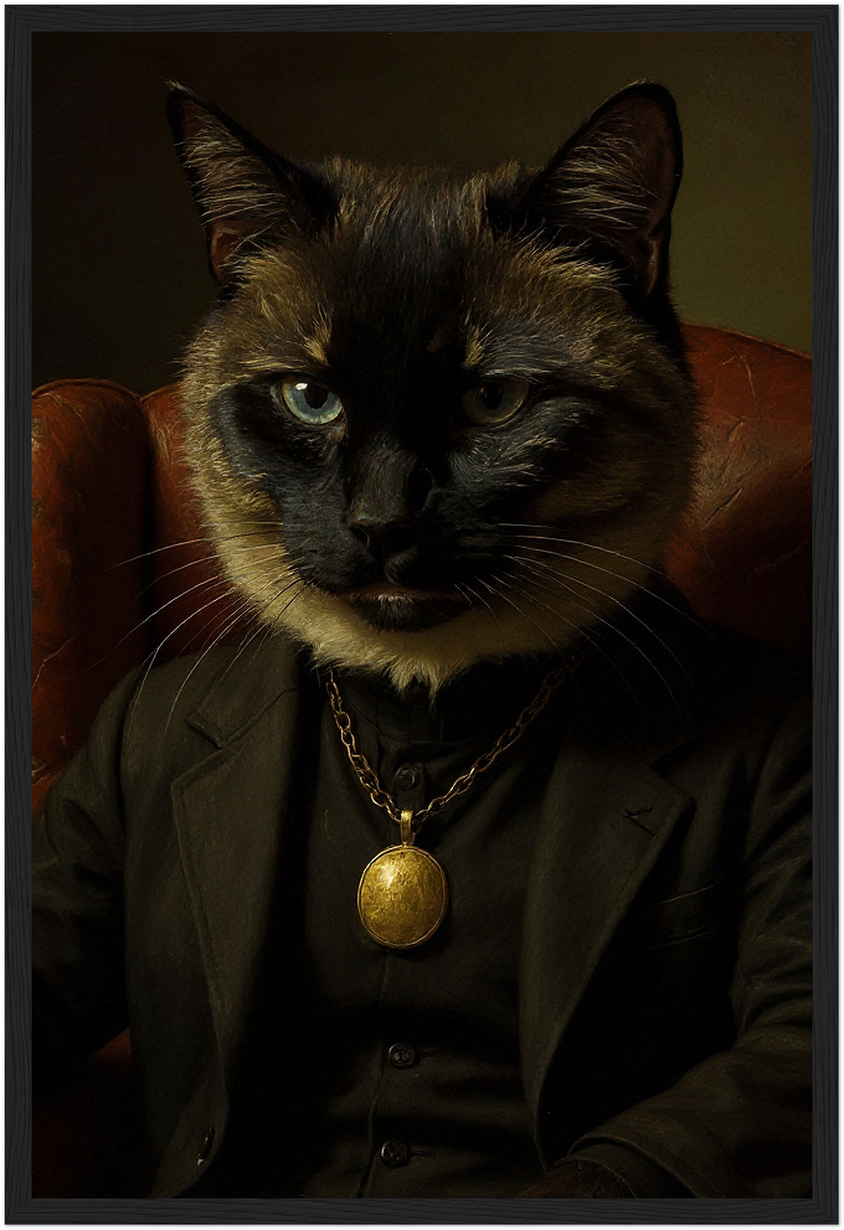 Custom Pet Portrait Framed Print